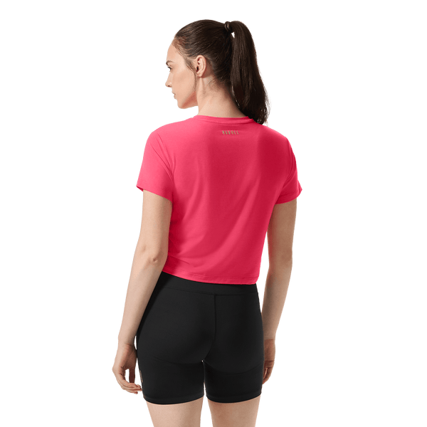 Women's Punch U Boxy Tee Back On Body Angle.