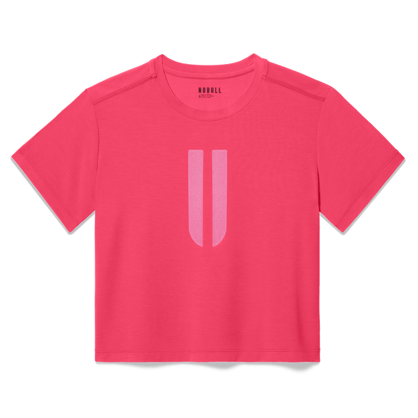 Women's Punch U Boxy Tee Flat Lay Angle.