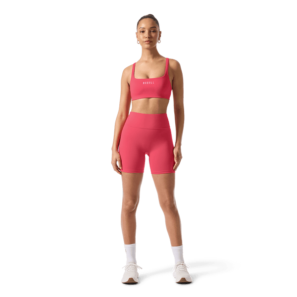 Women's Punch U High-Rise Matte Short 6" Front Full Body Angle.