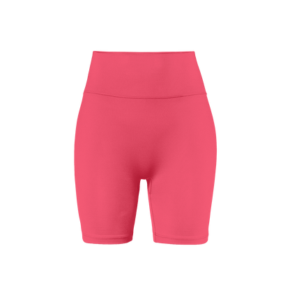 Women's Punch U High-Rise Matte Short 6" Front Silhouette Angle.