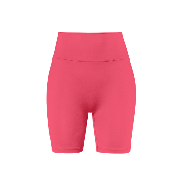 Women's Punch U High-Rise Matte Short 6" Front Silhouette Angle.