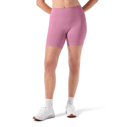 Women's Soft Pink U High-Rise Matte Short 6" Front Lower Body Angle.
