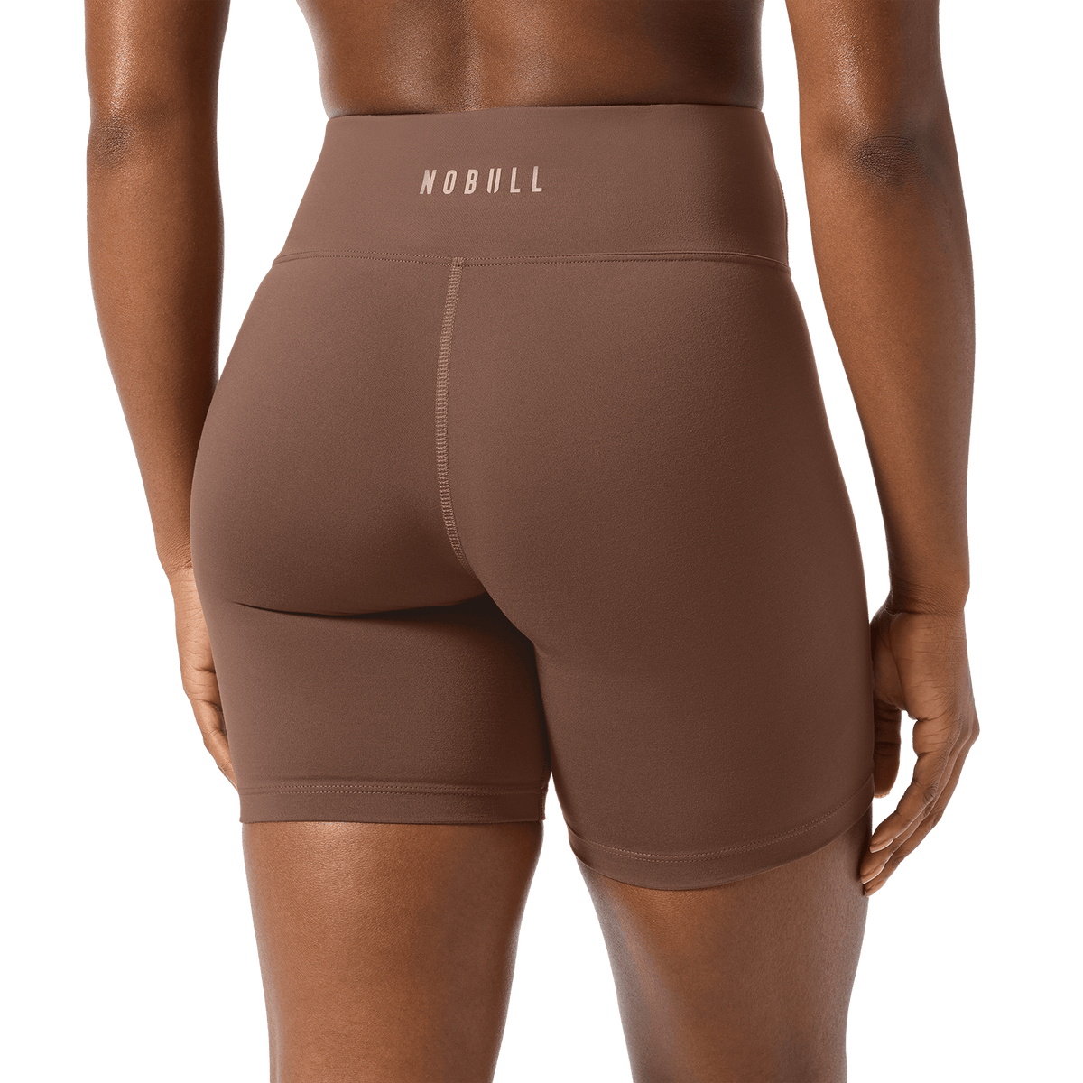 Women's Acorn U High-Rise Matte Short 6" Back Detail Angle.