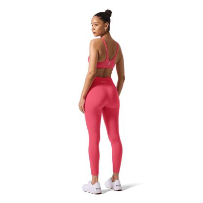 Women's Punch U High-Rise Matte Tight 25" Back Full Body Angle.