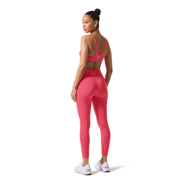 Women's Punch U High-Rise Matte Tight 25" Back Full Body Angle.