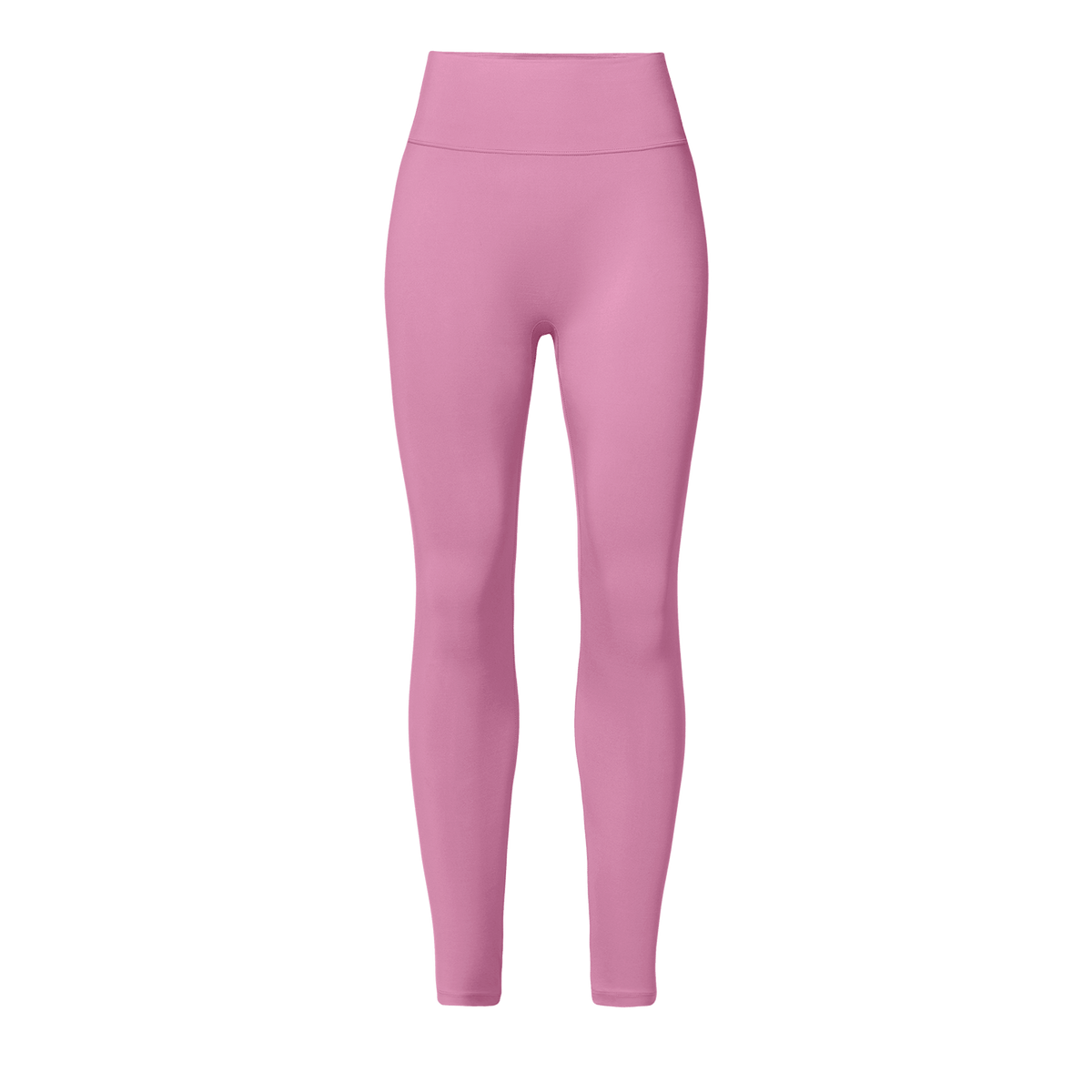Women's Soft Pink U High-Rise Matte Tight 25" Front Silhouette Angle.