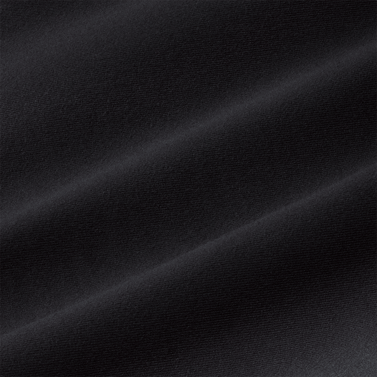 Women's Black U High-Rise Matte Tight 28" Macro Detail Angle.