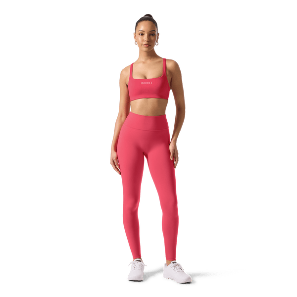 Women's Punch U High-Rise Matte Tight 28" Front Full Body Angle.