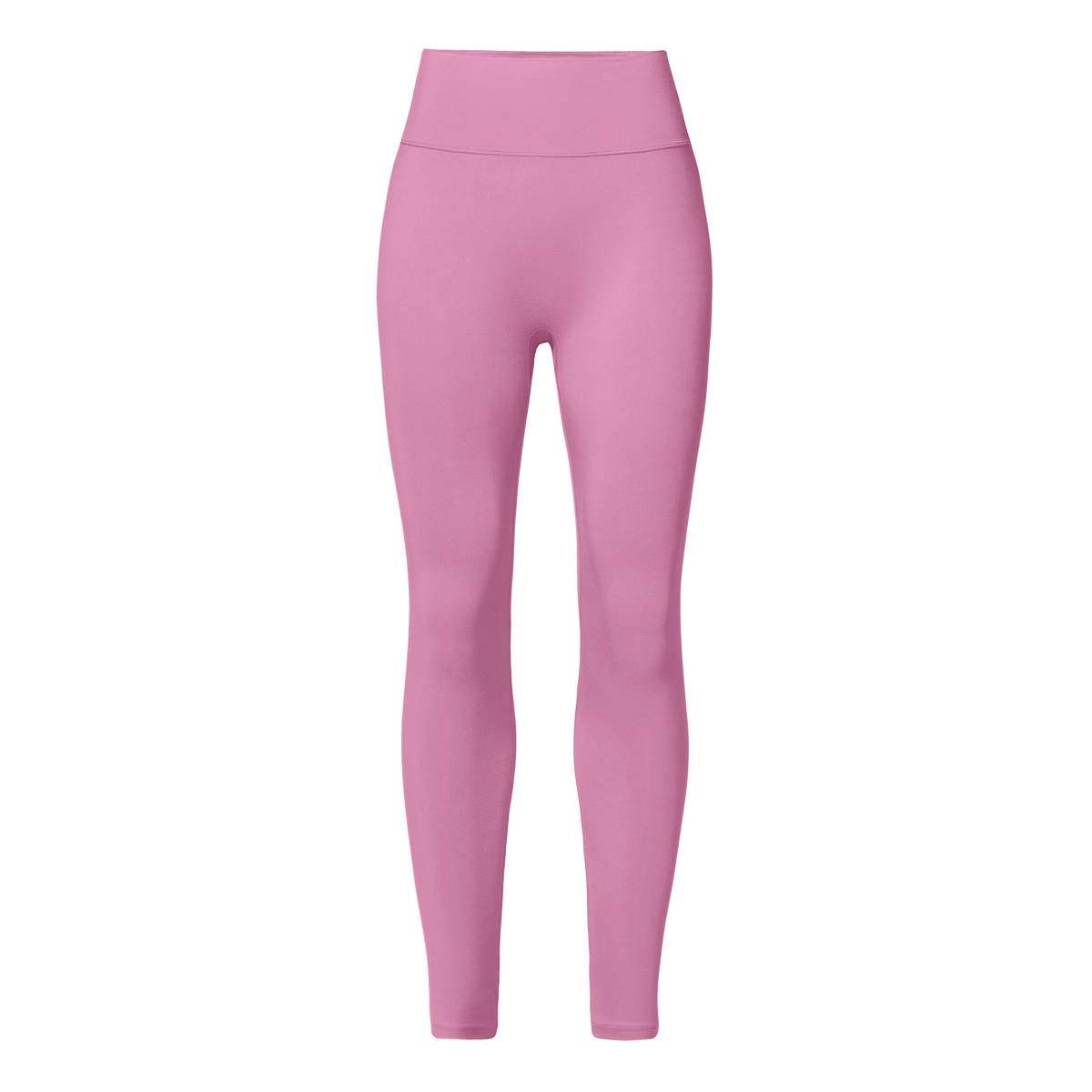 Women's Soft Pink U High-Rise Matte Tight 28" Front Silhouette Angle.