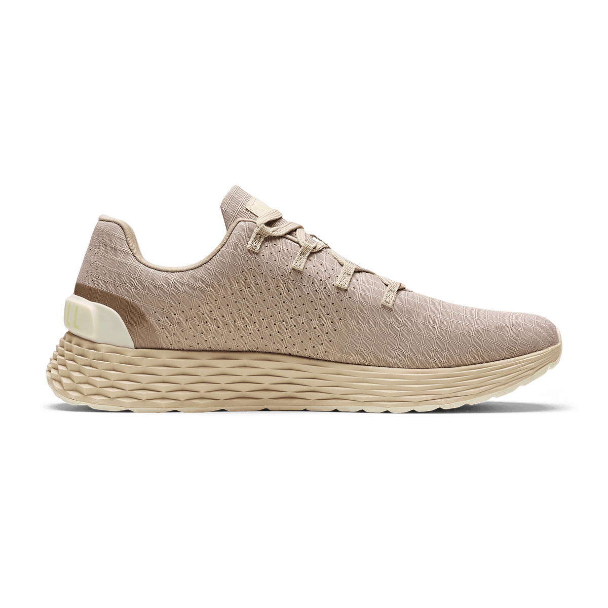 Taupe Allday 365 Shoe Medial Angle.