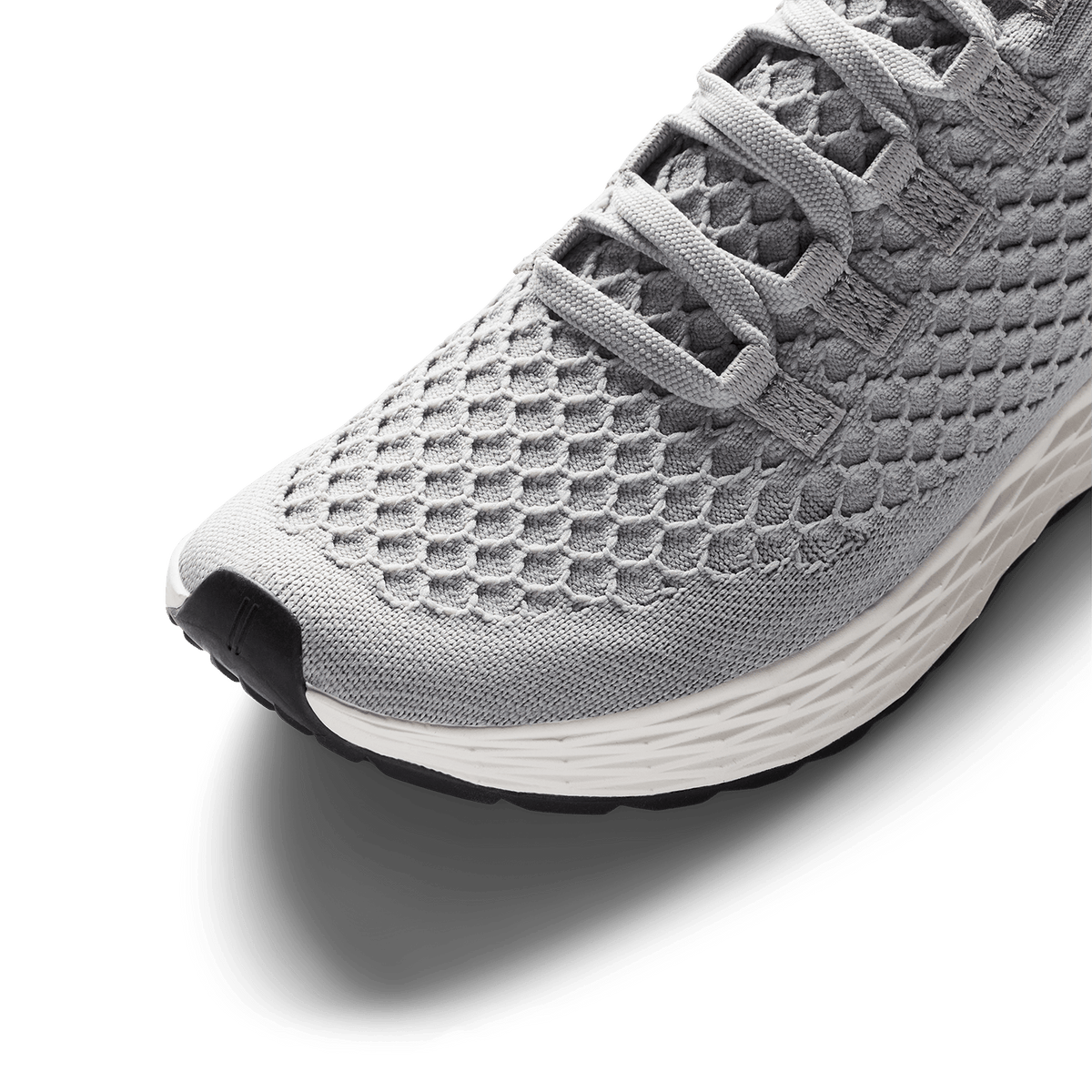 Pewter Allday Knit Shoe Detail Angle.