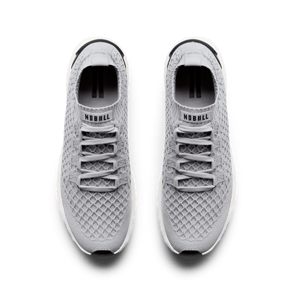 Pewter Allday Knit Shoe Overhead Angle.