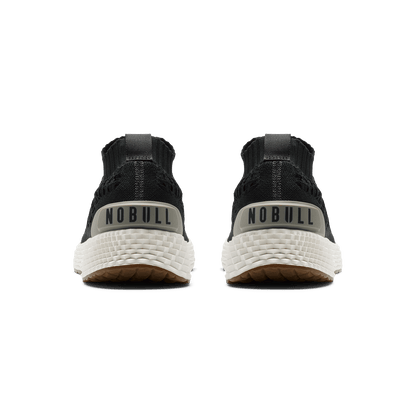 Jet Black Allday Knit Shoe Back Angle.