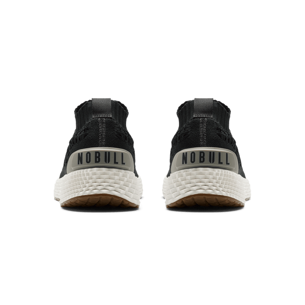 Jet Black Allday Knit Shoe Back Angle.