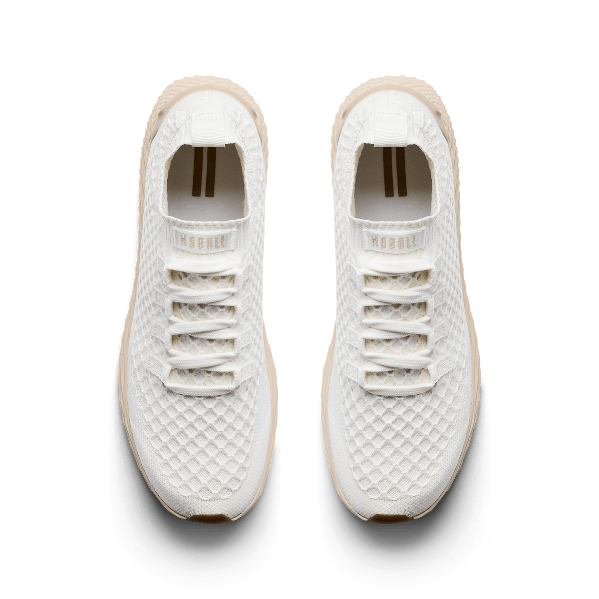 Classic White Lunar Allday Knit Shoe Overhead Angle.