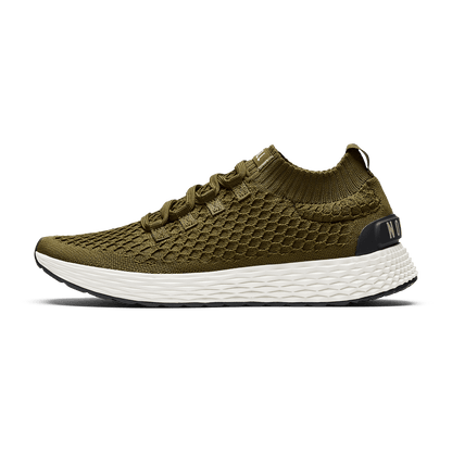 Tactical Green Allday Knit Shoe Side Angle.