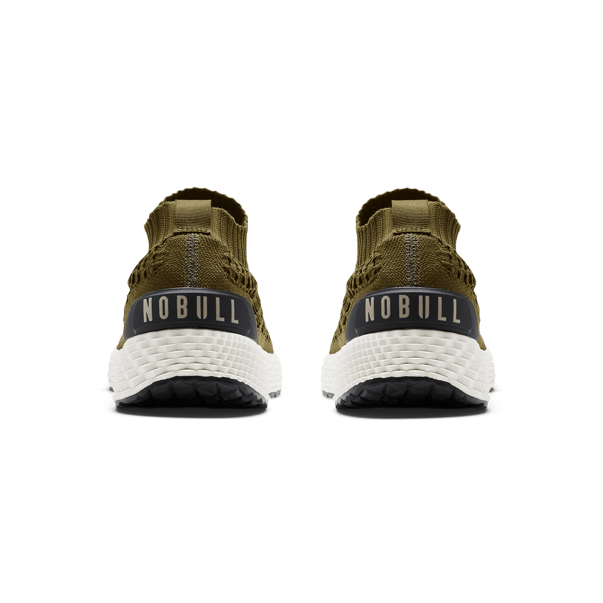 Tactical Green Allday Knit Shoe Back Angle.