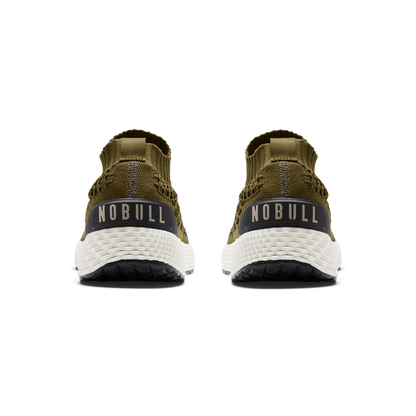 Tactical Green Allday Knit Shoe Back Angle.