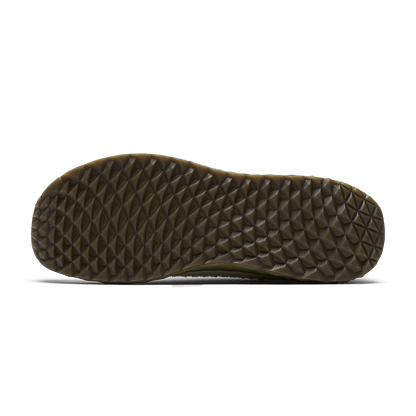 Mineral White Olive Allday Knit Shoe Bottom Angle.