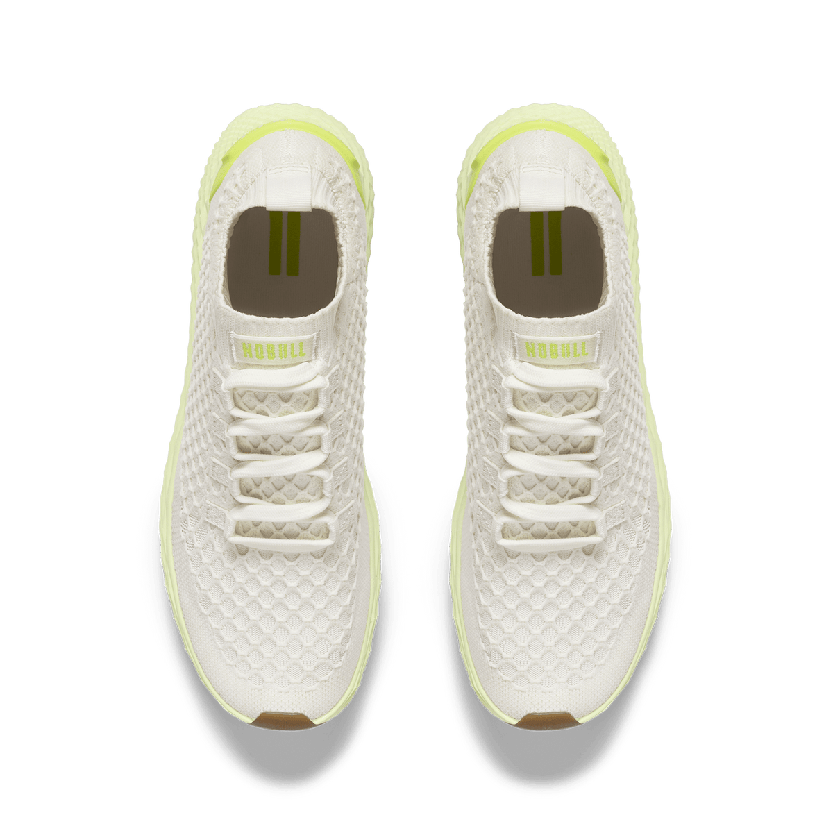Classic White Pear Allday Knit Shoe Above Angle.