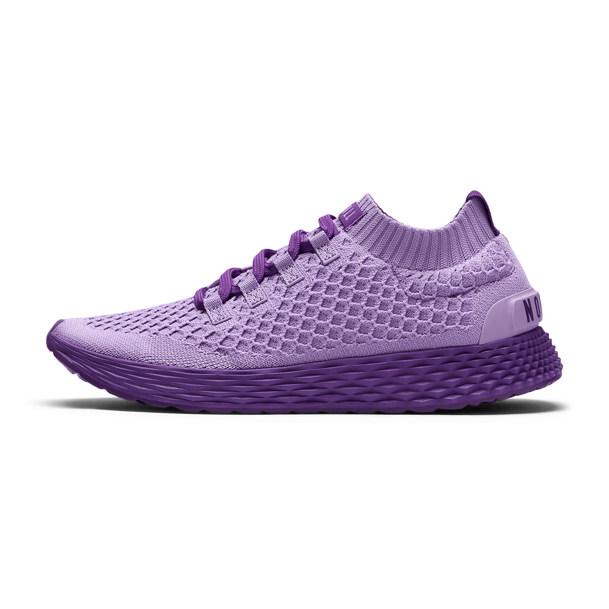 Purple Magic Allday Knit Shoe Side Angle.
