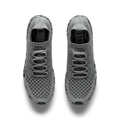 Gray Jungle Camo Allday Knit Shoe Overhead Angle.