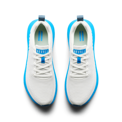 Classic White Urban Blue Drive 2 Shoe Overhead Angle.