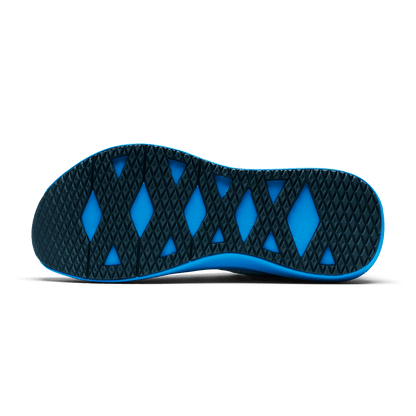 Classic White Urban Blue Drive 2 Shoe Bottom Angle.