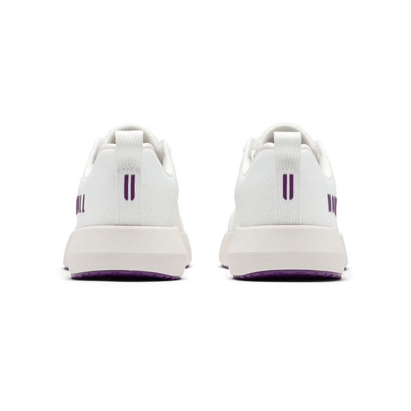 Classic White Purple Magic Drive 2 Ripstop Shoe Back Angle.