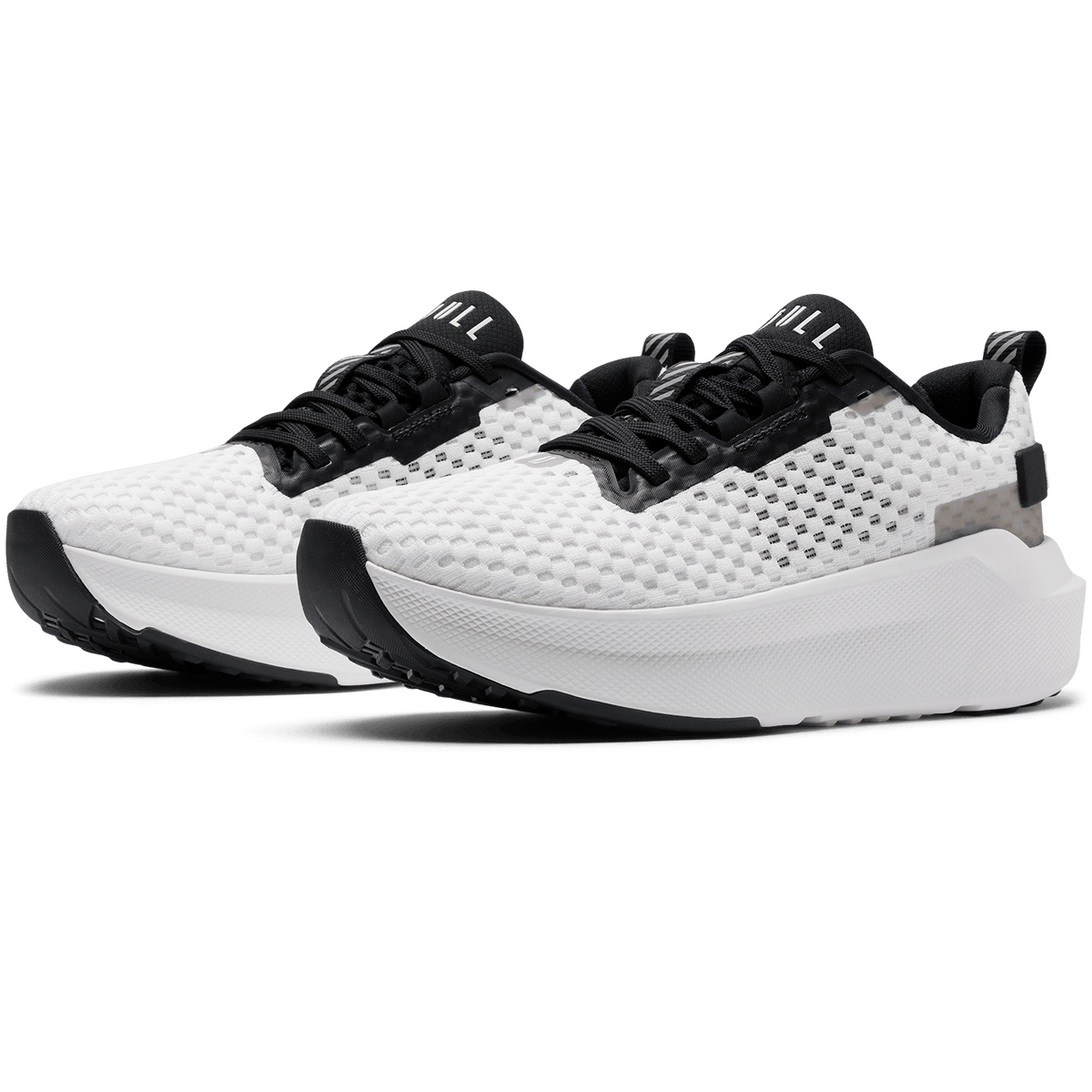 Classic White Jet Black Journey 2 Shoe Front Side Angle.