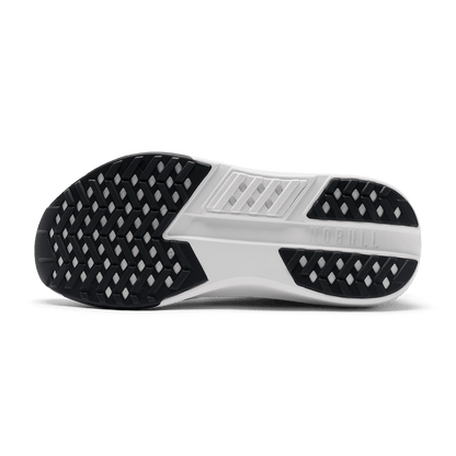 Classic White Jet Black Journey 2 Shoe Bottom Angle.
