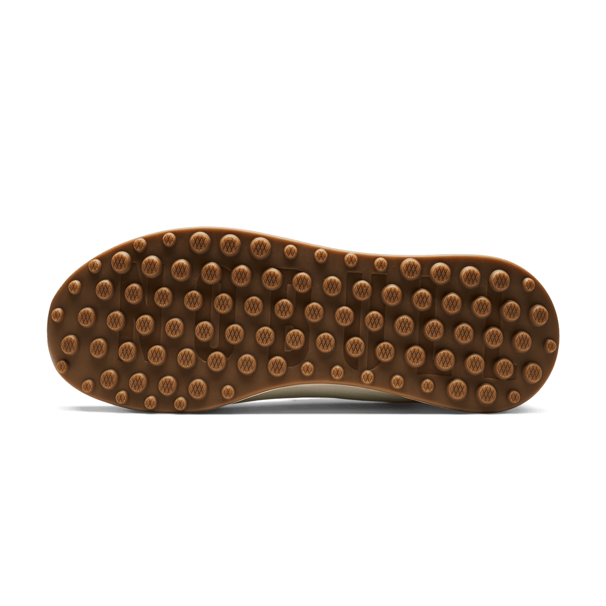 White Leather Golf Shoe Bottom Angle.