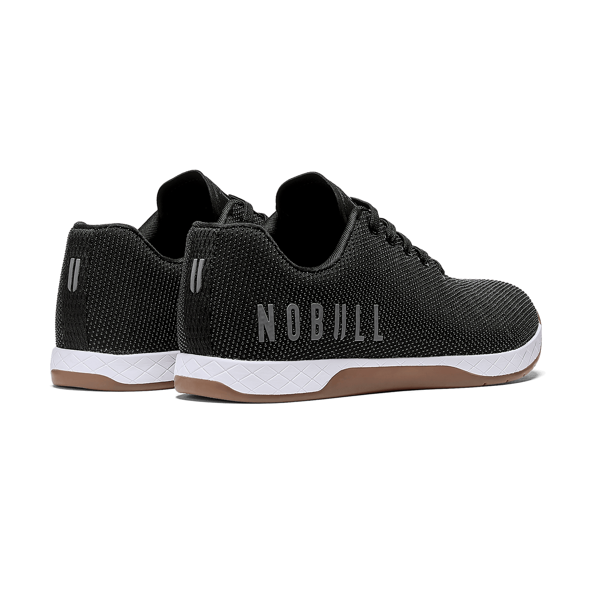 Black White Gum Outwork Shoes Back Side Angle.