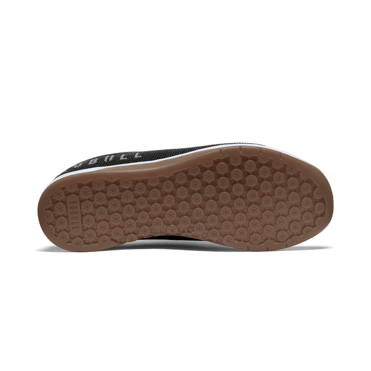 Black White Gum Outwork Shoes Bottom Angle.