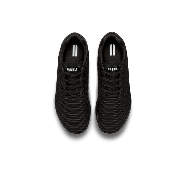Triple Black Outwork Shoes Above Angle.