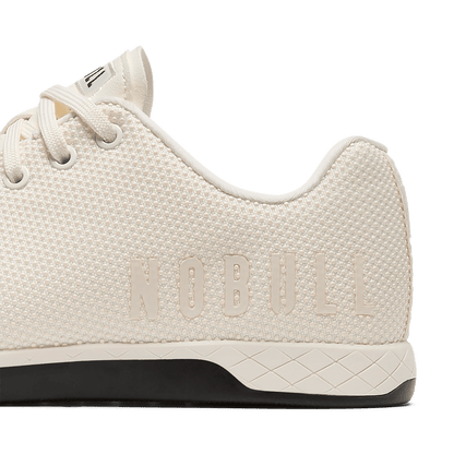 Cream Outwork Shoe Detail Angle.