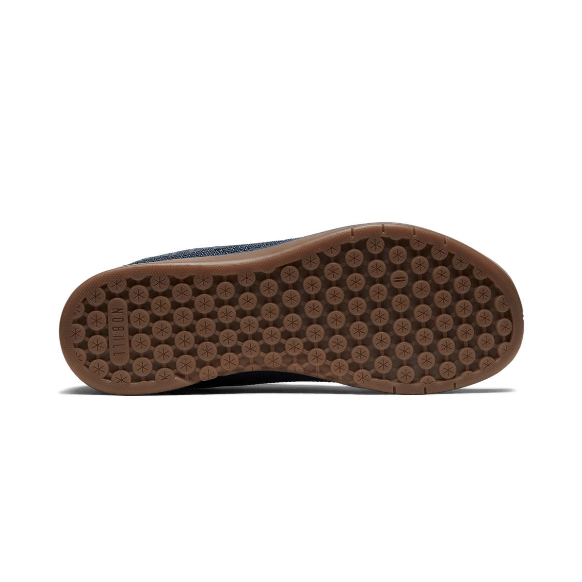 Navy Gum Outwork Shoes Bottom Angle.