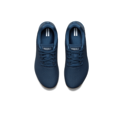 Navy Gum Outwork Shoes Above Angle.