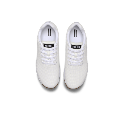 White Gum Outwork Shoes Above Angle.
