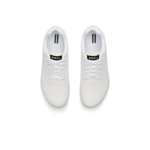 White Outwork Shoes Above Angle.