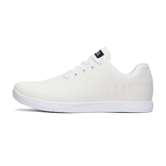 White Outwork Shoes Side Angle.