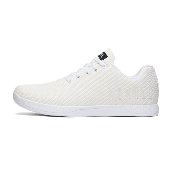 White Outwork Shoes Side Angle.
