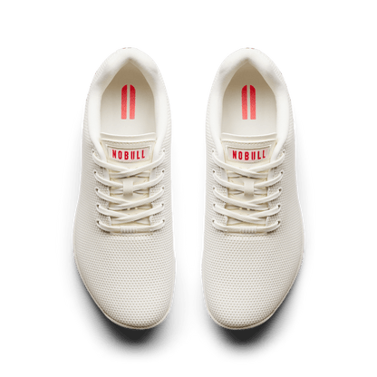 Classic White NOBULL Outwork Shoes Overhead Angle.