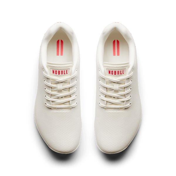 Classic White NOBULL Outwork Shoes Overhead Angle.