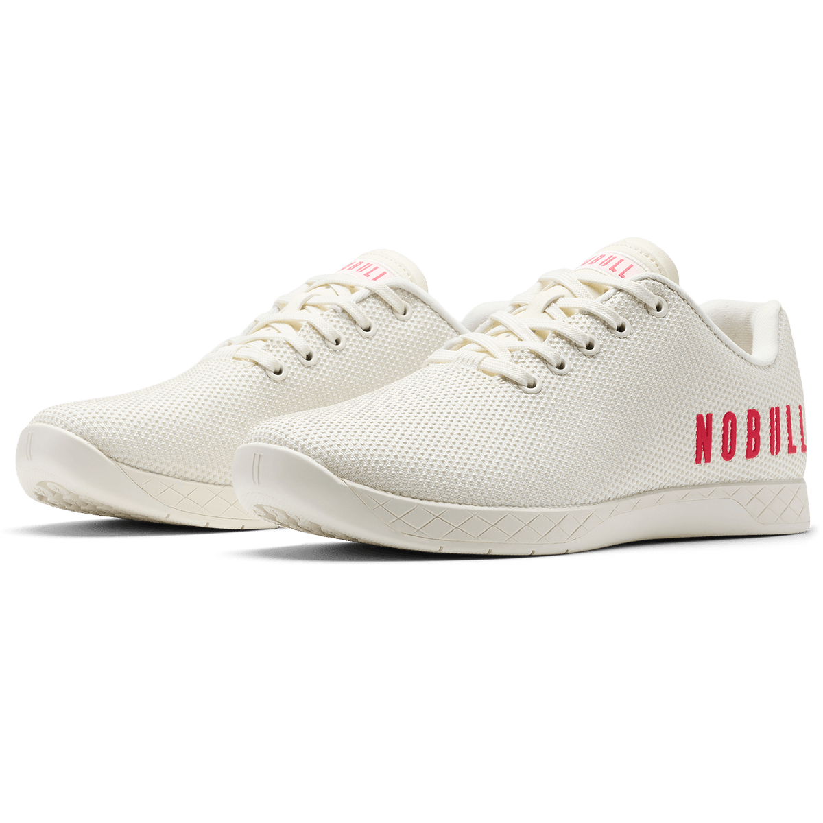 Classic White NOBULL Outwork Shoes Quarter Angle.