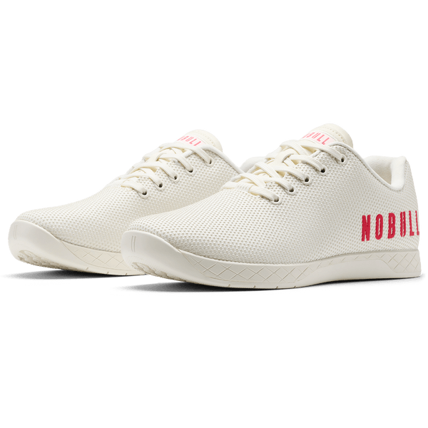 Classic White NOBULL Outwork Shoes Quarter Angle.