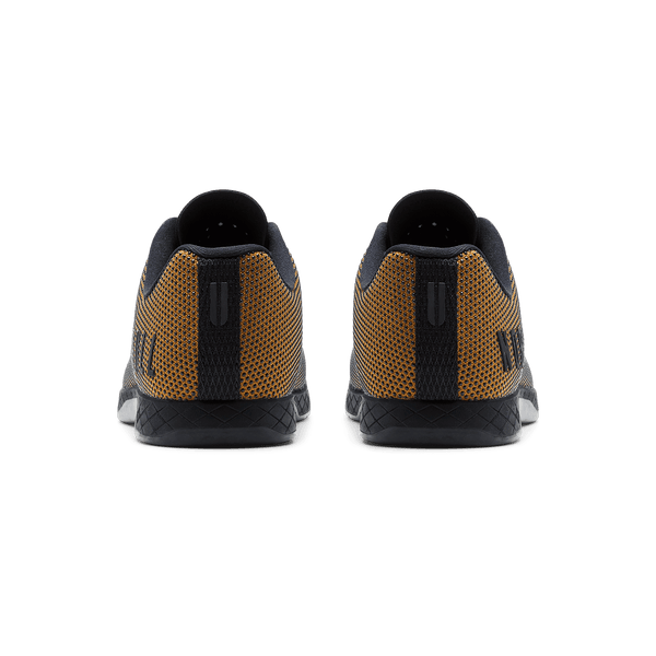 Black Dark Tan Outwork Shoes Back Angle.