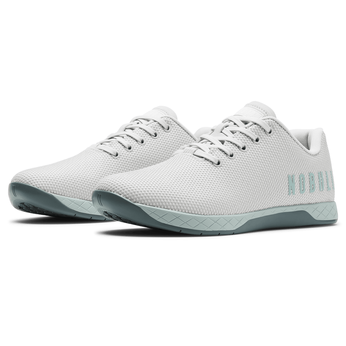 Light Gray Blue Haze Outwork Shoe Quarter Angle.
