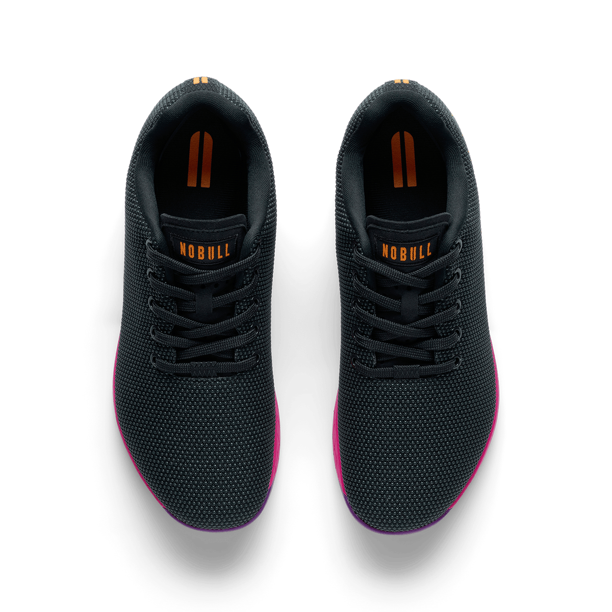 Jet Black Signal Pink Outwork Shoe Overhead Angle.