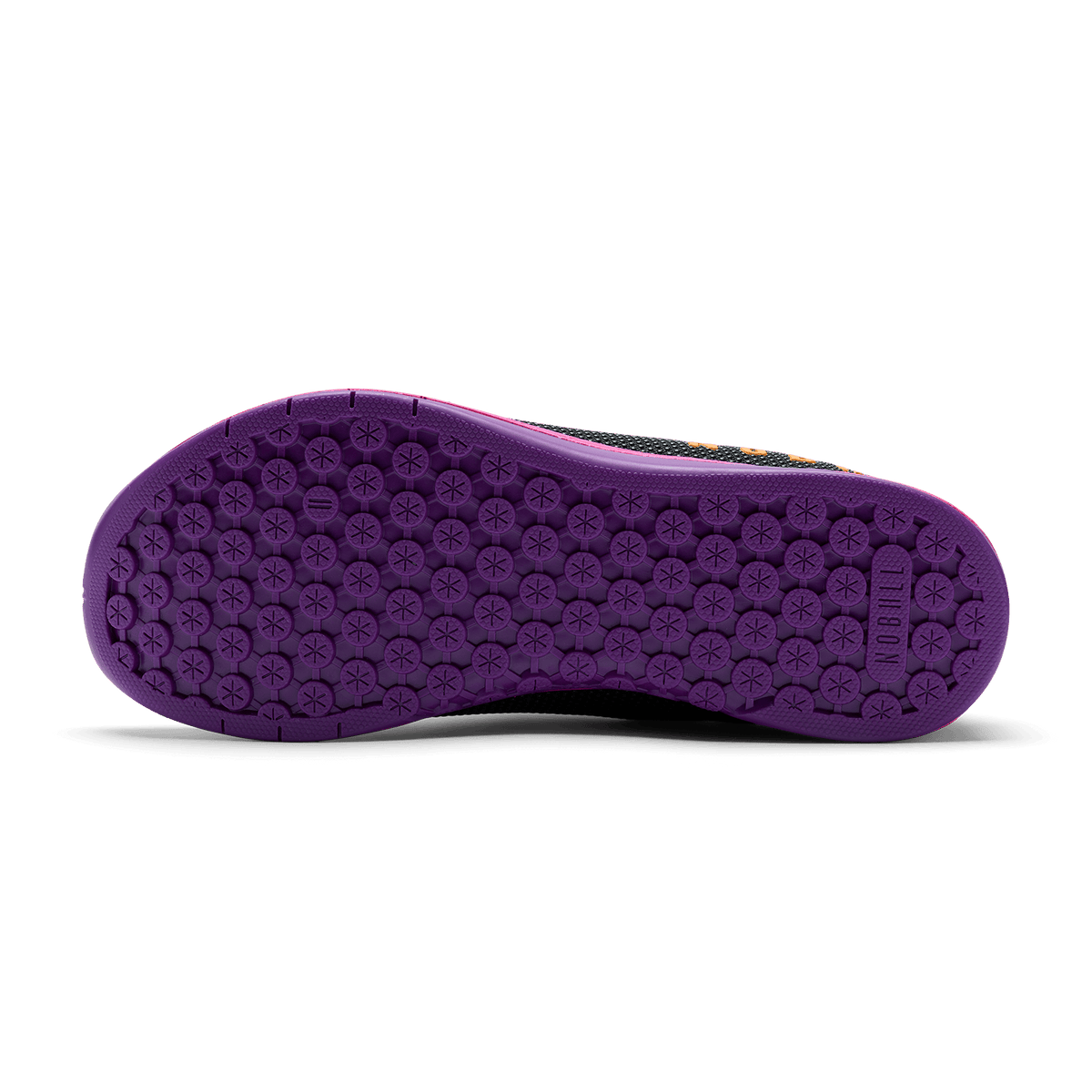 Jet Black Signal Pink Outwork Shoe Bottom Angle.